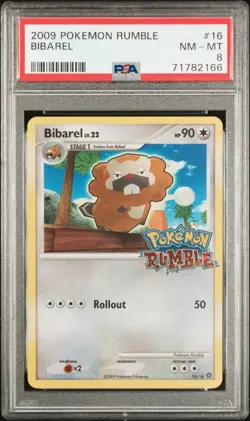 Pokemon Bibarel Promo - Rumble - 16/16 - PSA 8 - Image 1