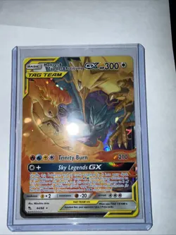 Moltres & Zapdos & Articuno GX - 44/68 - Rare Holo GX - Hidden Fates - NM - Image 1