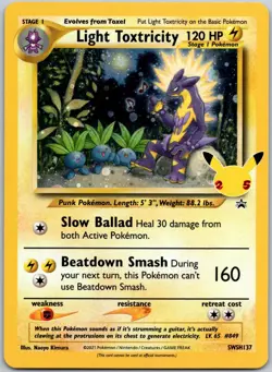 Light Toxtricity SWSH137 (Cosmos Holo) Promo Sword & Shield Promos Near Mint - Image 1