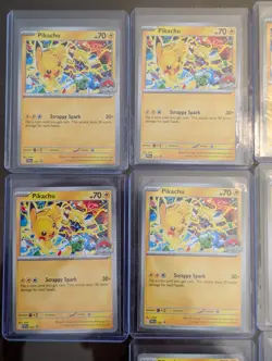 10x LOT 2025 Pokemon World Championship Black Star Promo Pikachu SVP 225 NM MINT - Image 2