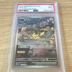 Pokemon Pikachu Illustration Rare 173/165 SV 151 Holo English PSA 9 - Image 1
