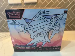 (PLEASE READ) Chaos Rising Pokemon Center Elite Trainer Box with minor hole - Image 1