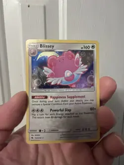 Blissey (Cosmos Holo) 153/214 SM - Lost Thunder Rare Pokemon Card - Image 2