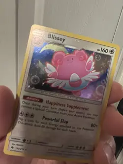 Blissey (Cosmos Holo) 153/214 SM - Lost Thunder Rare Pokemon Card - Image 5