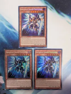 YuGiOh! Fantastical Dragon Phantazmay RA02-EN013 Secret Rare x3 PLAYSET 1st Ed* - Image 1