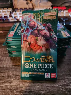 Lot of x20 OP-08 Two Legends One Piece Japanese Sealed Packs - Image 1