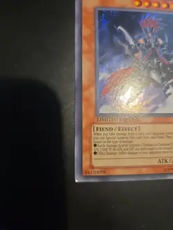 Yugioh Gorz the Emissary of Darkness DLG1-EN000 Secret Rare Limited Edition LP - Image 4