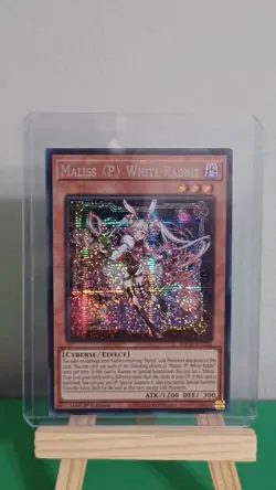 2025 Yugioh Maliss (P) White Rabbit MP25-EN122 Prismatic Secret Rare 1st Edition - Image 5