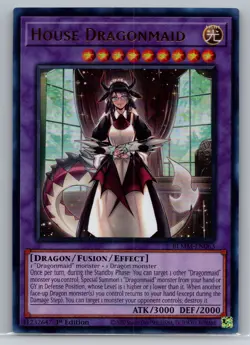 House Dragonmaid - Emblazoned Ultra Rare 1st Edition BLMM-EN063 - YuGiOh - Image 1