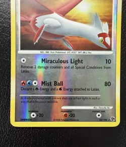 Latias 22/106 Reverse Holo Rare Great Encounters Pokemon TCG MP - Image 3