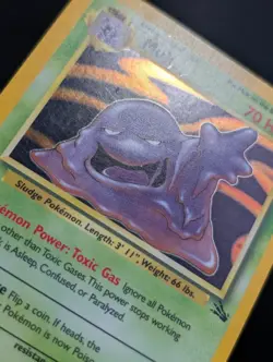 Muk 13/62 Fossil Pokemon LP Unlimited Holo - Image 4