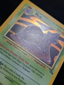 Muk 13/62 Fossil Pokemon LP Unlimited Holo - Image 5