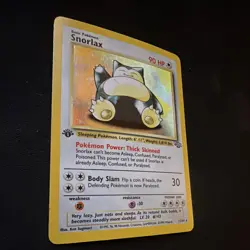 Pokemon TCG Snorlax 1st Ed Jungle Holo Rare 11/64 90 HP ENG 1999 - Image 4