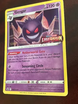 STAFF Gengar SWSH241 Promo Lost Origin Prerelease Exclusive Holo Pokemon Mint - Image 2