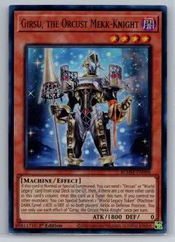 Girsu, The Orcust Mekk-Knight - Emblazoned Ultra 1st Ed BLMM-EN088 -YuGiOh - Image 1