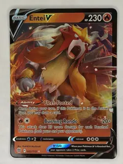 Pokemon Sword And Shield Brilliant Stars Entei V 022/172 - NM Near Mint - Image 1