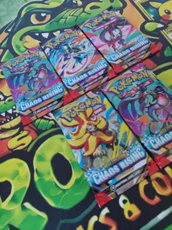 Pokemon TCG 5 Sealed Packs Chaos Rising Brand New In Hand - Image 2