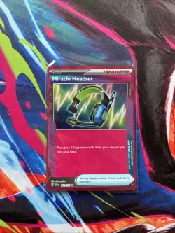 Miracle Headset 183/191 Ace Spec Trainer Holo - Surging Sparks Pokemon TCG NM - Image 1
