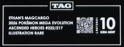 2026 Pokemon ME Ascended Heroes 222/217 Ethan's Magcargo IR TAG 10 (956) - Image 3