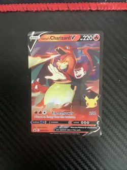 Pokemon Lance's Charizard V Celebrations SWSH133 Black Star Promo Near Mint - Image 1