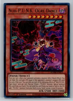 Yugioh Noh-P.U.N.K. Ogre Dance (Emblem) BLMM-EN075 Ultra Rare 1st Ed - Image 1
