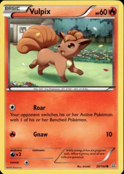 VULPIX 20/160 PRIMAL CLASH C POKEMON LP - Image 1