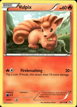 VULPIX 20/113 LEGENDARY TREASURES COMMON POKEMON - Image 1