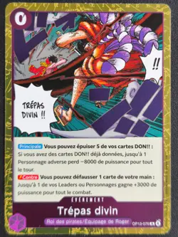Carte One Piece TREPAS DIVIN OP13-076 OP13 FOIL R FR NEUVE - Image 1