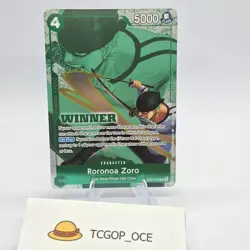 Roronoa Zoro Winner Pack 2025 Vol. 3 R One Piece Promo Card EB02-019 NM English - Image 1
