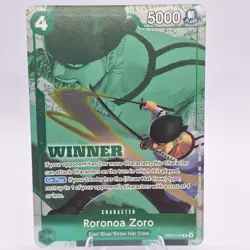 Roronoa Zoro Winner Pack 2025 Vol. 3 R One Piece Promo Card EB02-019 NM English - Image 2