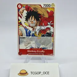 Monkey.D.Luffy P-001 Super Pre Release Participant Promo One Piece Tournament NM - Image 1