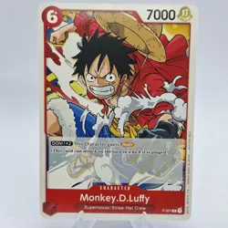 Monkey.D.Luffy P-001 Super Pre Release Participant Promo One Piece Tournament NM - Image 2