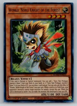 Wonko, Noble Knight Of The Forest - Ultra Rare 1st Ed. BLMM-EN035 - YuGiOh - Image 1