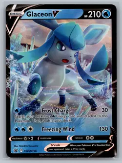 Glaceon V SWSH: Sword & Shield Promo Cards #SWSH196 Holo Pokemon Card - Image 1