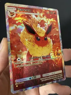 Flareon Pokemon Pocket Card TCG DISPLAY ART CARD - Image 2