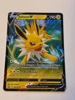 Jolteon V SWSH151 Black Star Promo Holo Pokemon Card Sword & Shield Promo - NM/M - Image 1