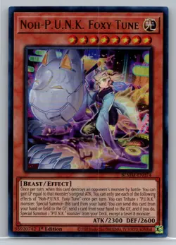 Noh-P.U.N.K. Foxy Tune - Emblazoned Ultra Rare 1st Ed. BLMM-EN074 -YuGiOh - Image 1