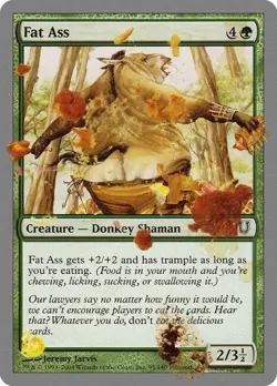 Fat Ass Unhinged Magic The Gathering MTG Card - Image 1