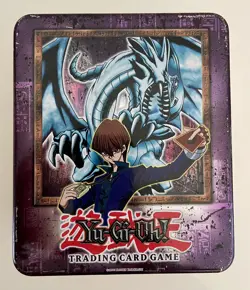 Yugioh Vintage 500 Card Tin Lot Blue-Eyes White Dragon BPT-009 Konami 2002 LOB - Image 1