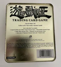 Yugioh Vintage 500 Card Tin Lot Blue-Eyes White Dragon BPT-009 Konami 2002 LOB - Image 2