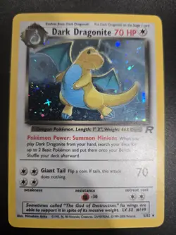 Pokemon Dark Dragonite Holo Rare TCG Card 5/82 - Image 1