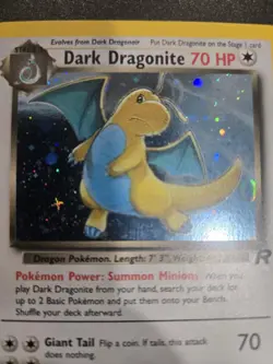 Pokemon Dark Dragonite Holo Rare TCG Card 5/82 - Image 2