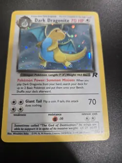 Pokemon Dark Dragonite Holo Rare TCG Card 5/82 - Image 5