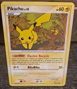 7 Card Vintage Lot Of Pikachu Pokemon Cards - Image 3