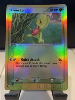 Vintage Treecko 80/97 Reverse Holo LP 2003 Pokemon Card - Image 1