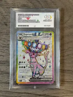ACE 10 Espeon EX Prismatic Evolutions Black Star Promo Pokemon Card #175 - Image 1