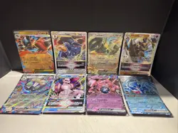 Jumbo Size Pokemon Cards Lot 8 Cards Total No Duplicates Mewtwo Ex Palafin - Image 1