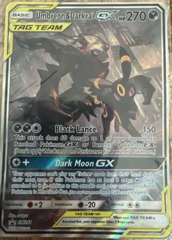 Pokemon TCG Umbreon & Darkrai GX SM241 Sun & Moon Promo Card NM Condition - Image 1