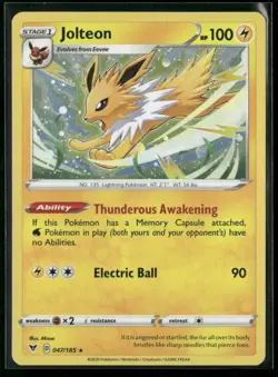 Jolteon - (Cosmos Holo) Miscellaneous Cards & Products 047/185 Holofoil NM - Image 1