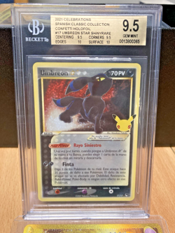 ~ESP~ SPANISH BGS 9.5 (+2) Umbreon Star Celebrations 17/17 Pokemon Card - Image 1